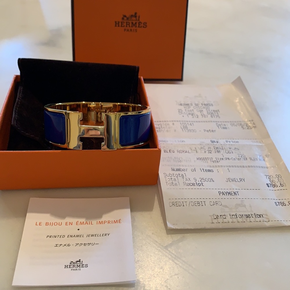Gorgeous 100% authentic Hermès H bracelet
